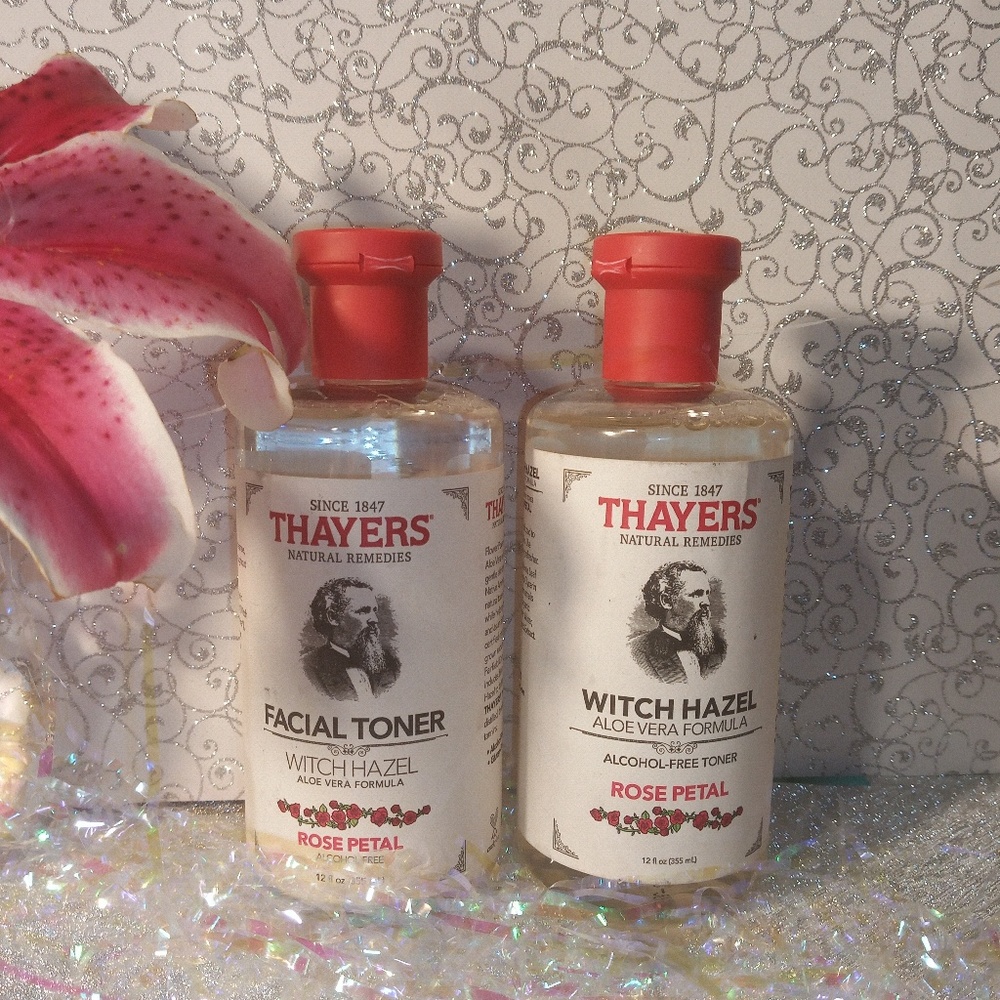 Witch hazel aloe vera formula and facial toner.